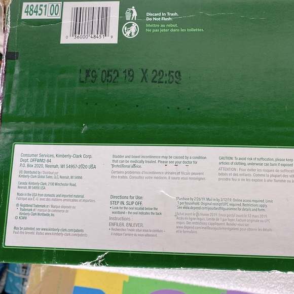 Depend Fit Flex Maximum Absorbency Incontinence Post Partum Underwear Size M - Picture 7 of 11